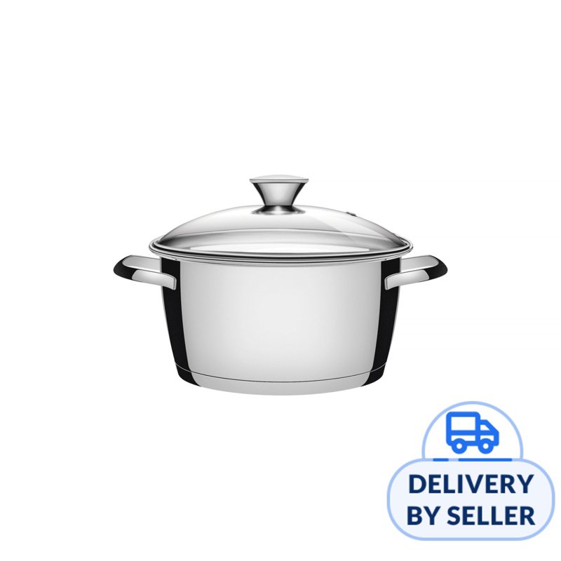 Tramontina Allegra 20cm Casserole w Glass Lid, S S 3 Ply Base