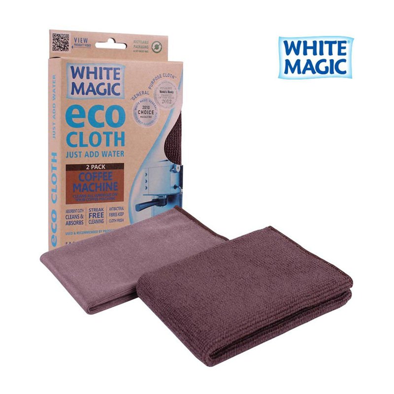 White Magic Eco Cloth Coffee Machine 2 Pack 1 S
