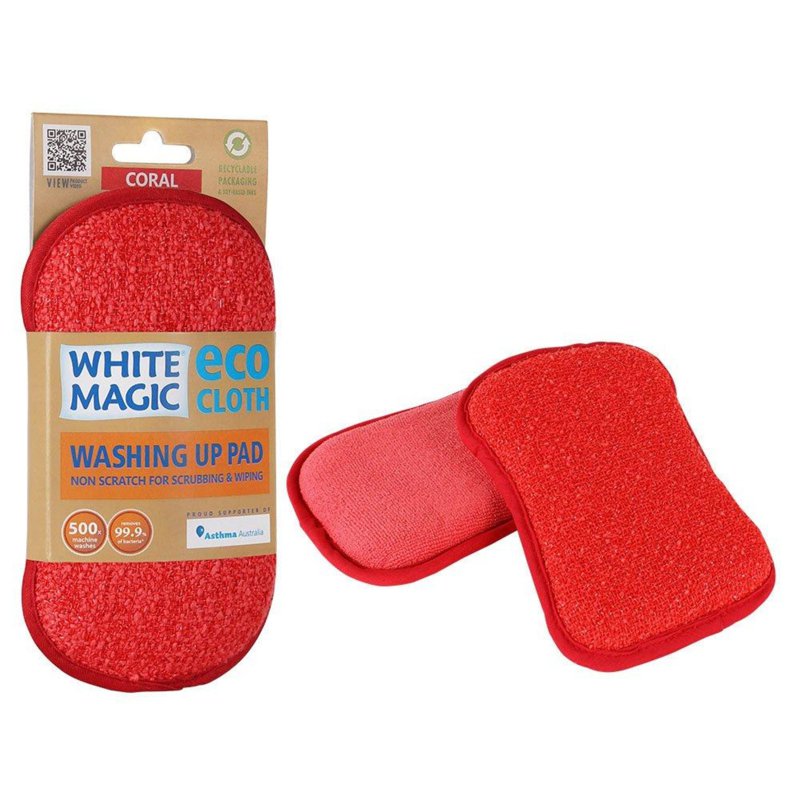 White Magic Washing Up Pad Coral 1 S