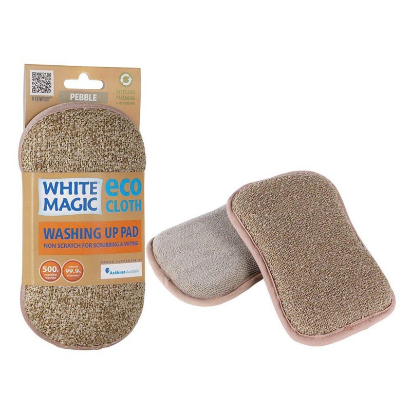 White Magic Washing Up Pad Pebble