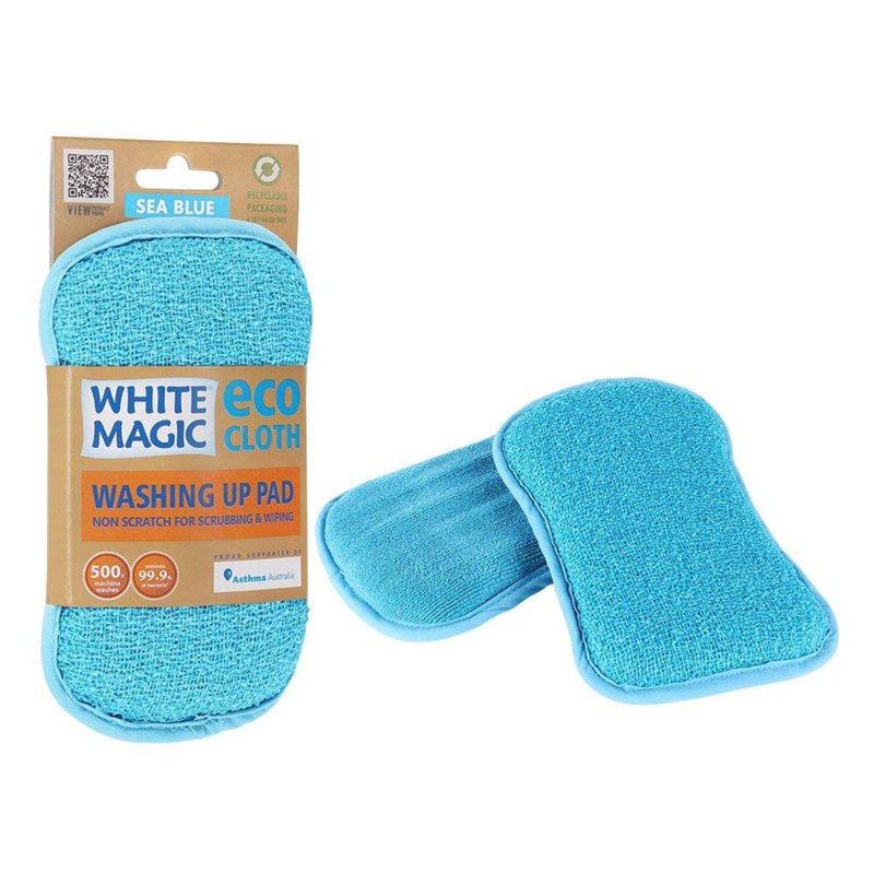 White Magic Washing Up Pad Sea Blue