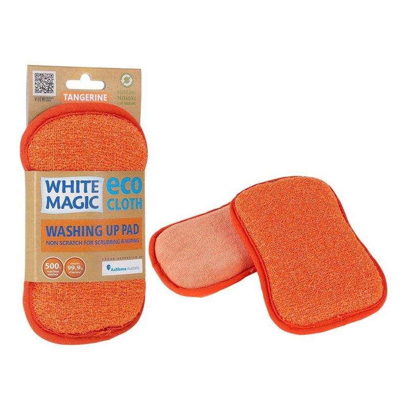 White Magic Washing Up Pad Tangerine