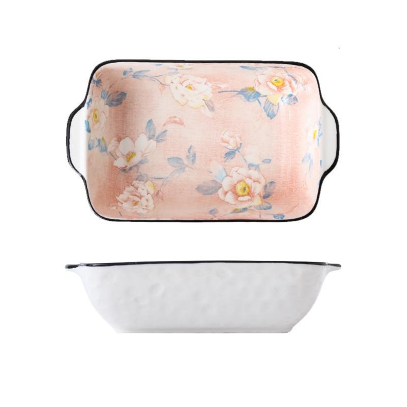 Table Matters Camellia 8.5 Inch Baking Dish With Handles 1 S