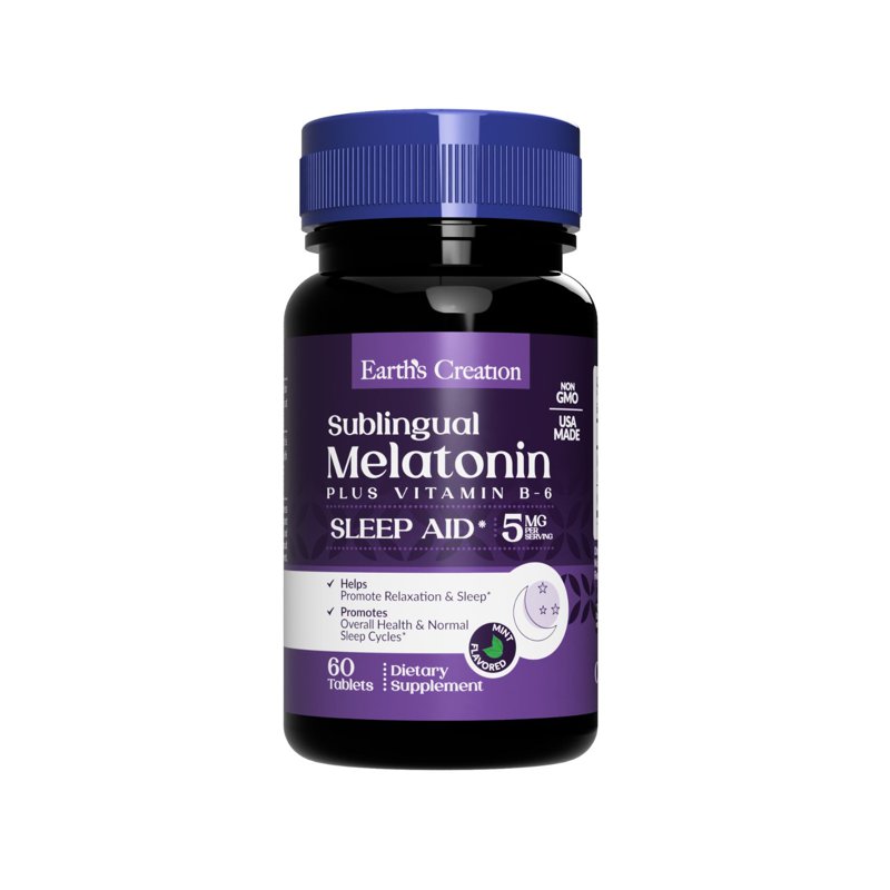 Earth's Creation Extra Strength Sublingual Melatonin 60 S