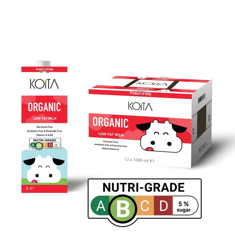 KOITA Organic Low-Fat Milk