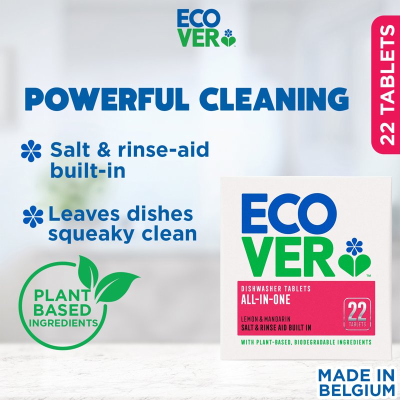 Ecover All In One Dish Washer Tablets 22 S