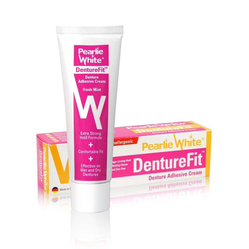 Pearlie White DentureFit Denture Adhesive Cream