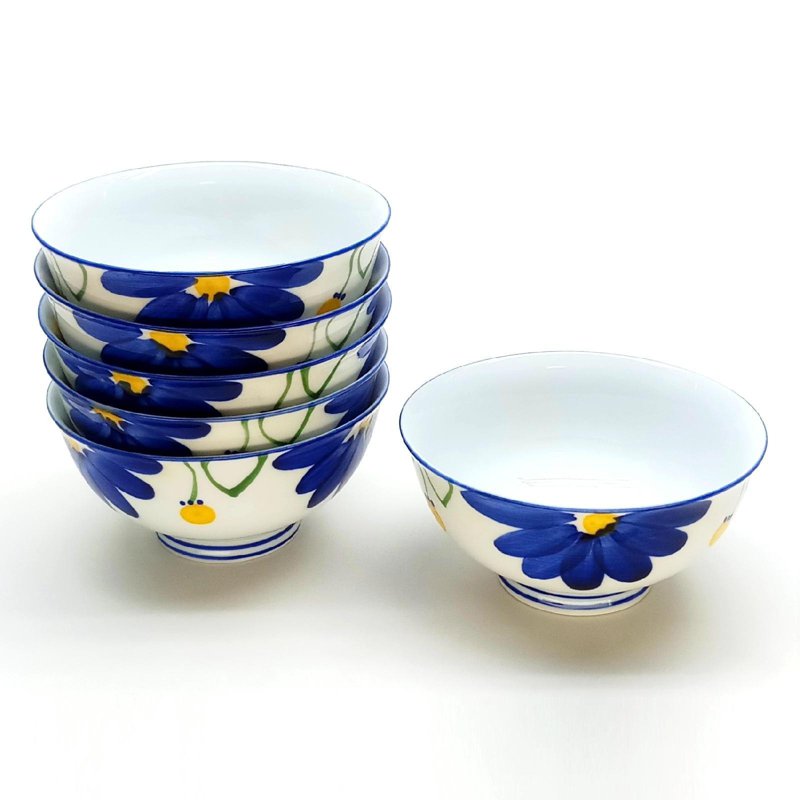 Ciya Hand Paint 4.5 Inch Porcelain Bowl 6 S