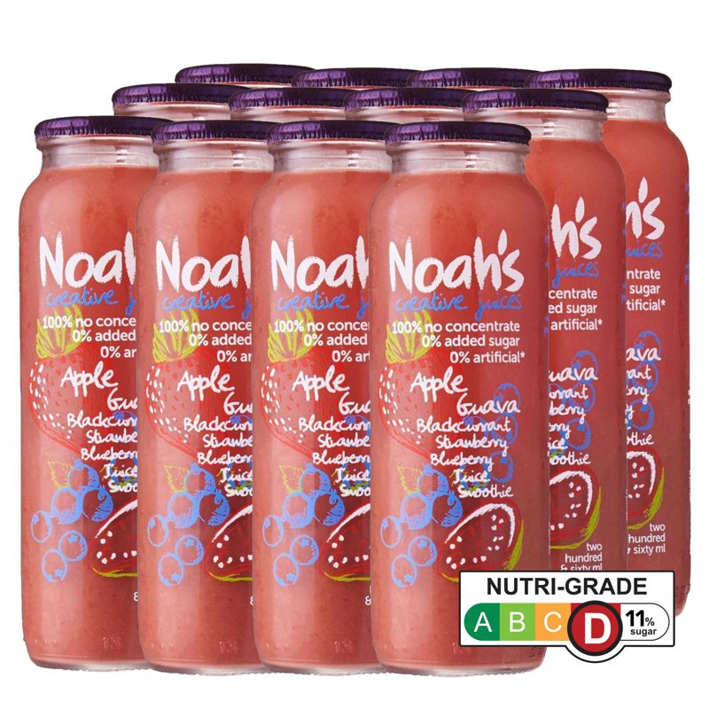 NOAH'S Apple Guava Blackcurrant Strawberry Juice