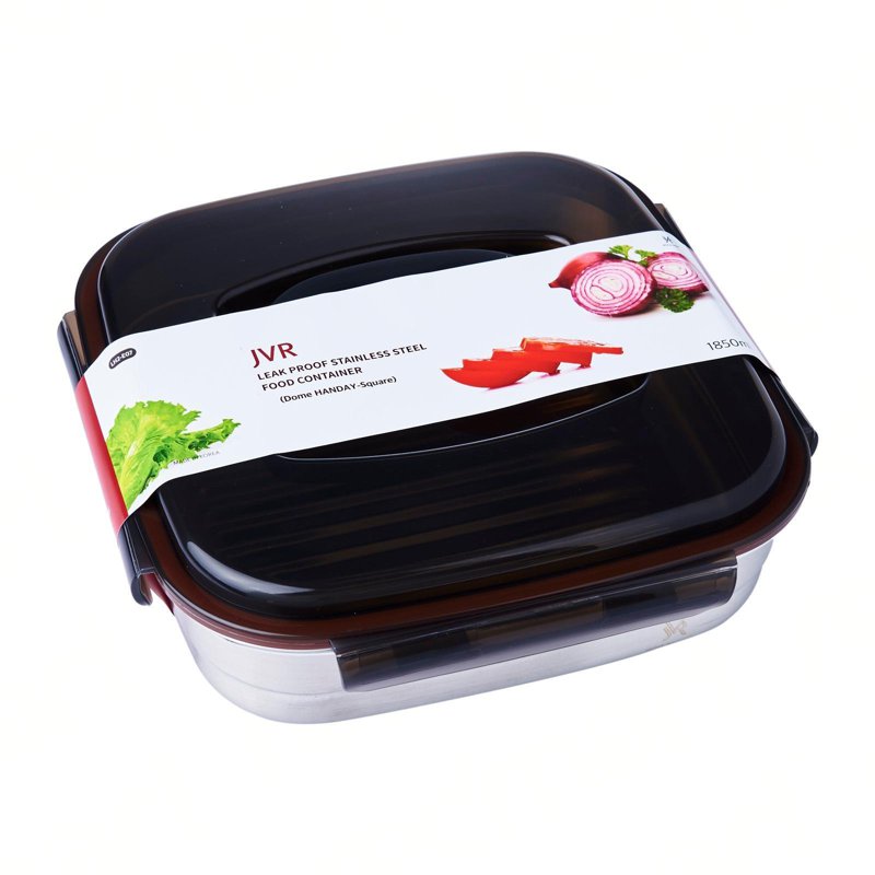 JVR Stainless Steel Food Container Square