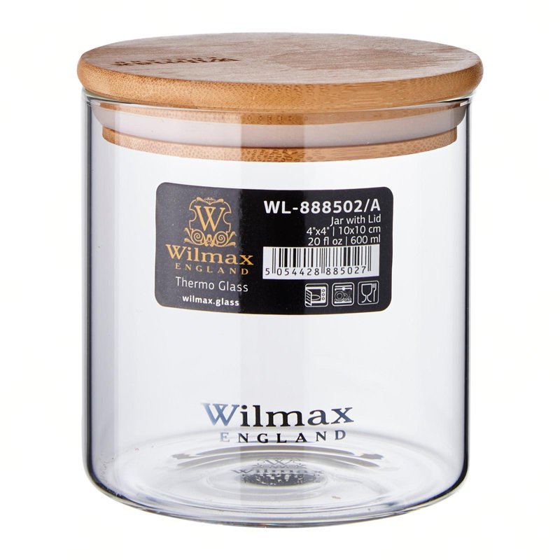 Wilmax England Thermo Glass Jar With Lid
