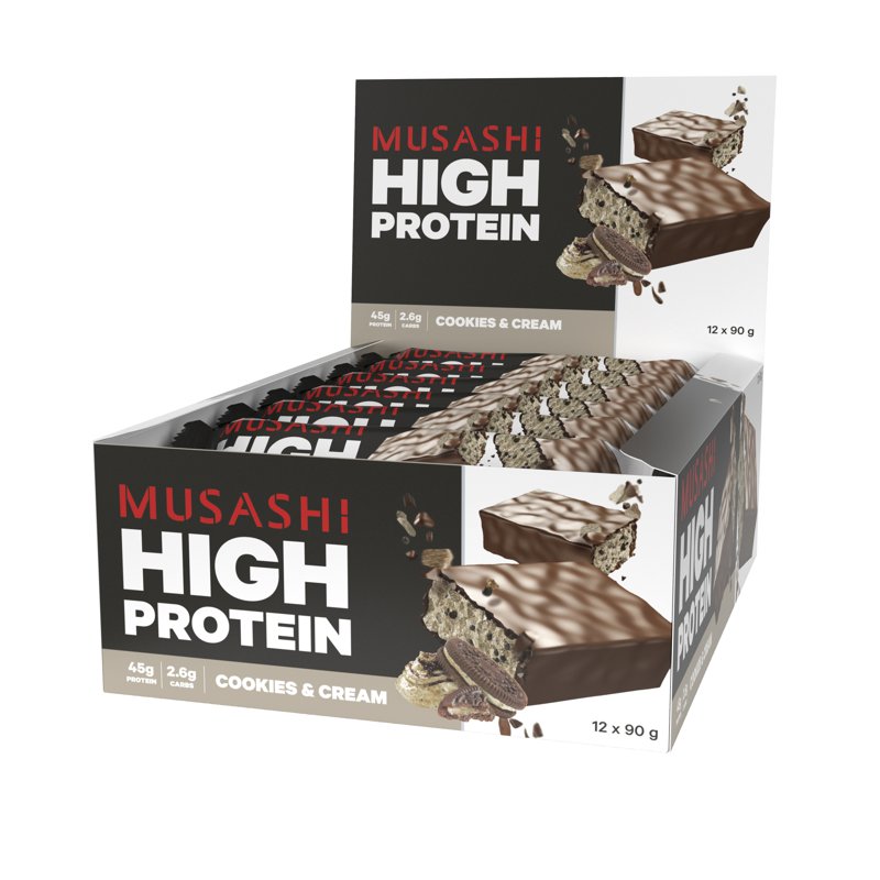 Musashi High Protein Bars Cookies & Cream