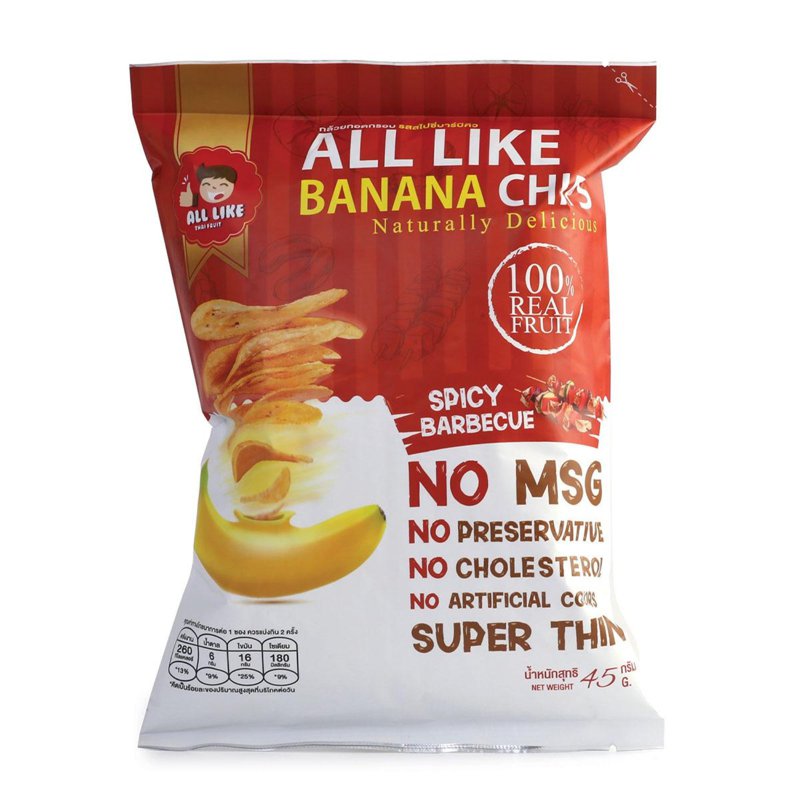 All Like Banana Chips - Spicy Bbq