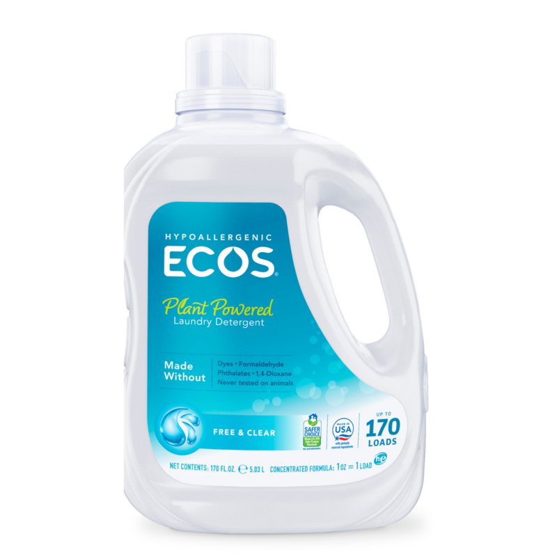 Ecos Hypoallergenic Laundry Detergent Free And Clear