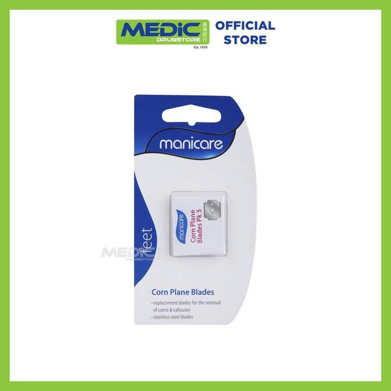 Manicare Corn Plane Blades 5s - By Medic Drugstore