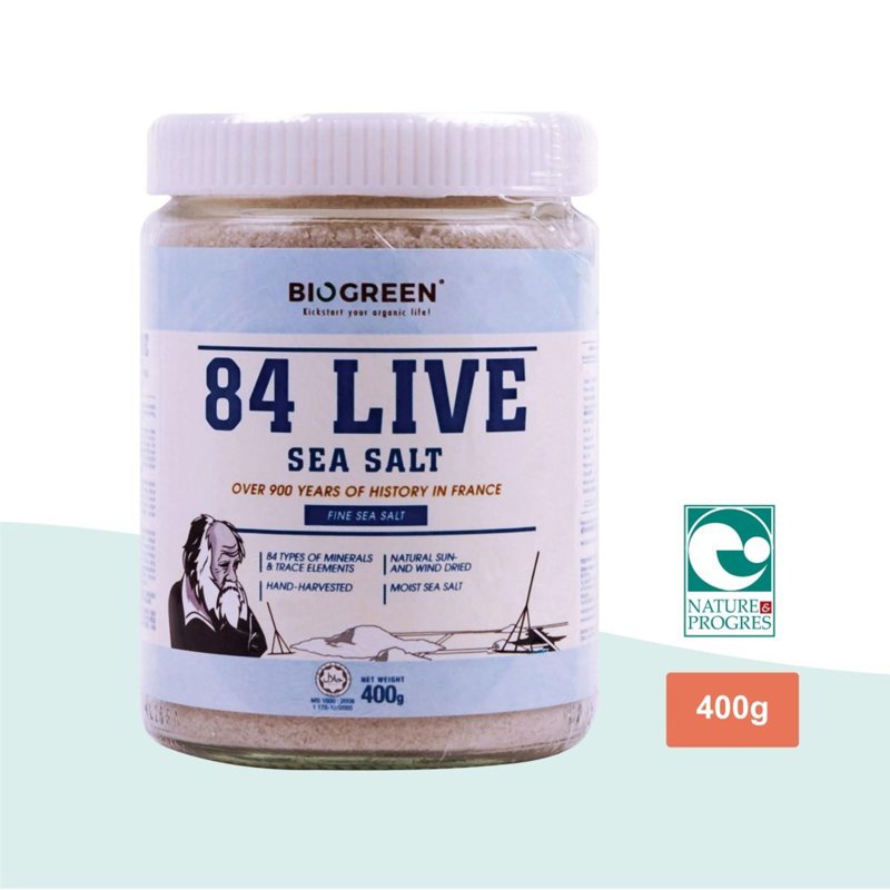 BIOGREEN 84 Live Sea Salt (Fine)