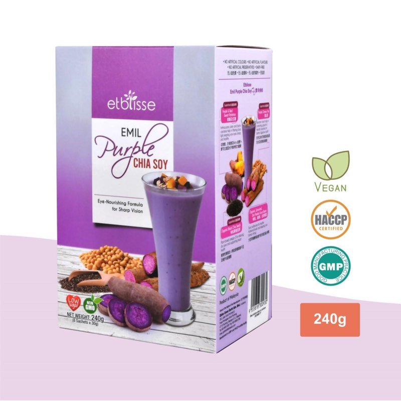 Etblisse Purple Chia Soy Sachet Box - Eye Nourishing