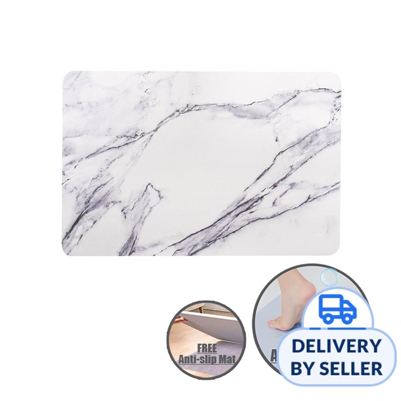 HOUZE Diatomite Absorbent Mat (Large) - Marble 1 S