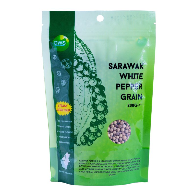 GWS Sarawak White Pepper Grain (Resealable)