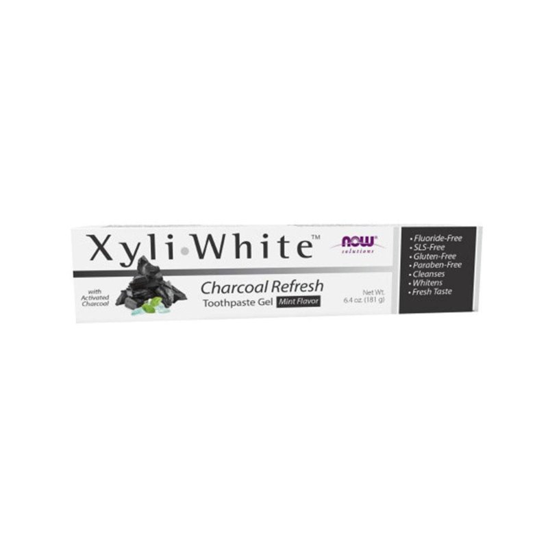 Now Foods XyliWhite Charcoal Refresh Toothpaste Gel Mint