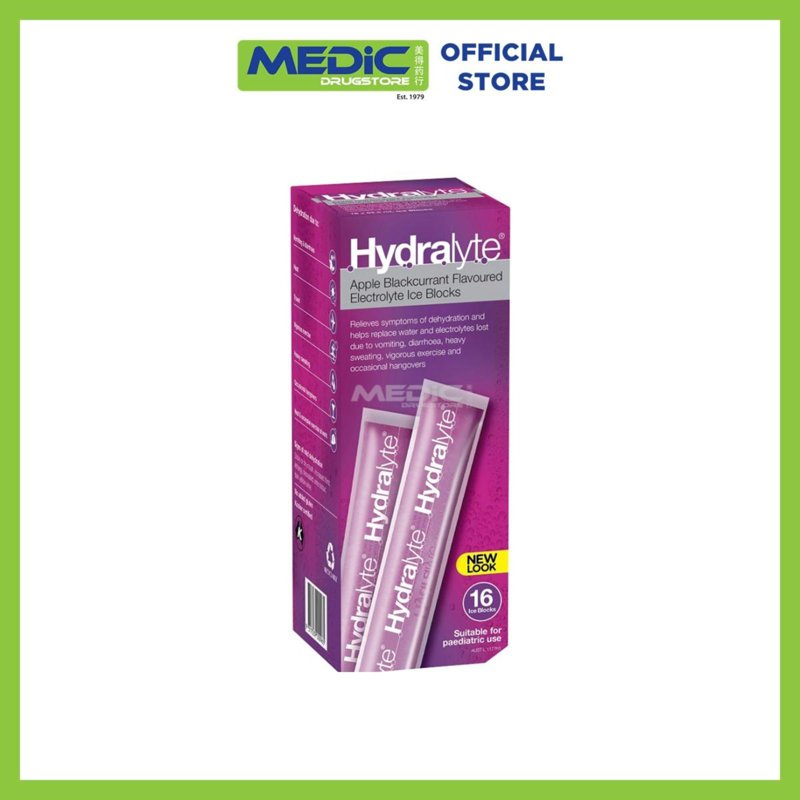 Hydralyte Apple Blackcurrant Electrolyte Ice Blocks 0