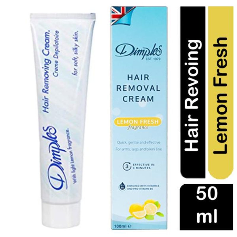 Dimples Hair Removal Cream Lemon Fresh Fragrance