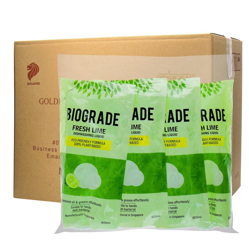 Biograde Fresh Lime Dishwashing Liquid Refill Carton