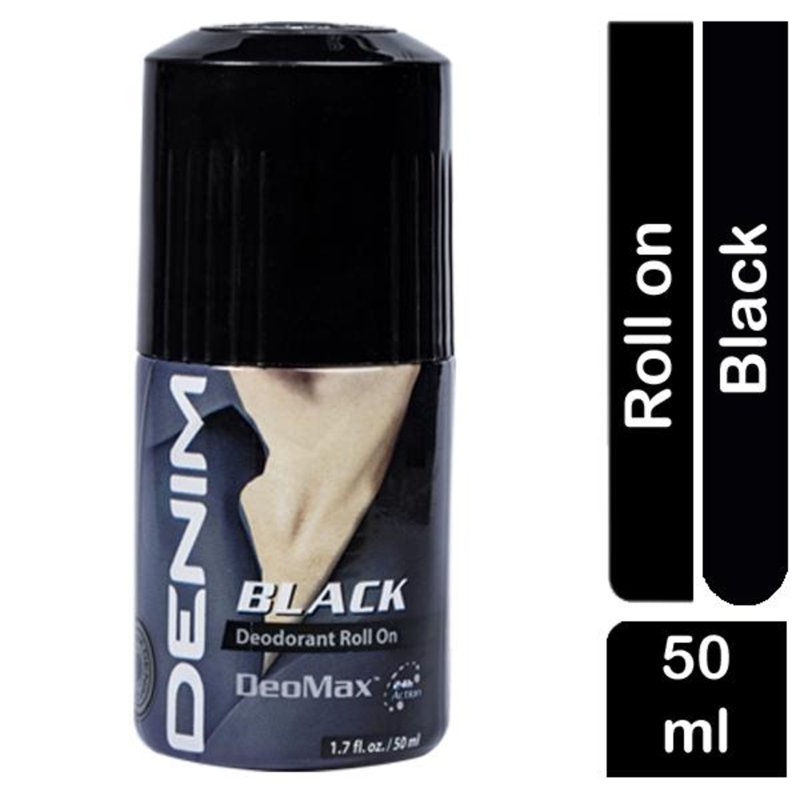 DENIM Black Deodorant Roll On for Men