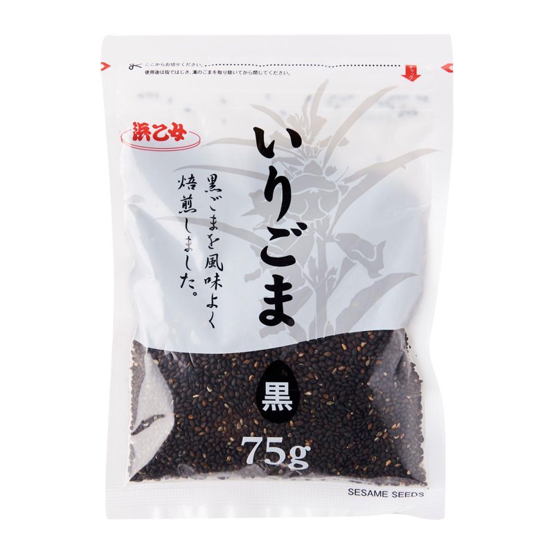Kirei Iri Goma Kuro Black Roasted Sesame Seeds (Resealable)
