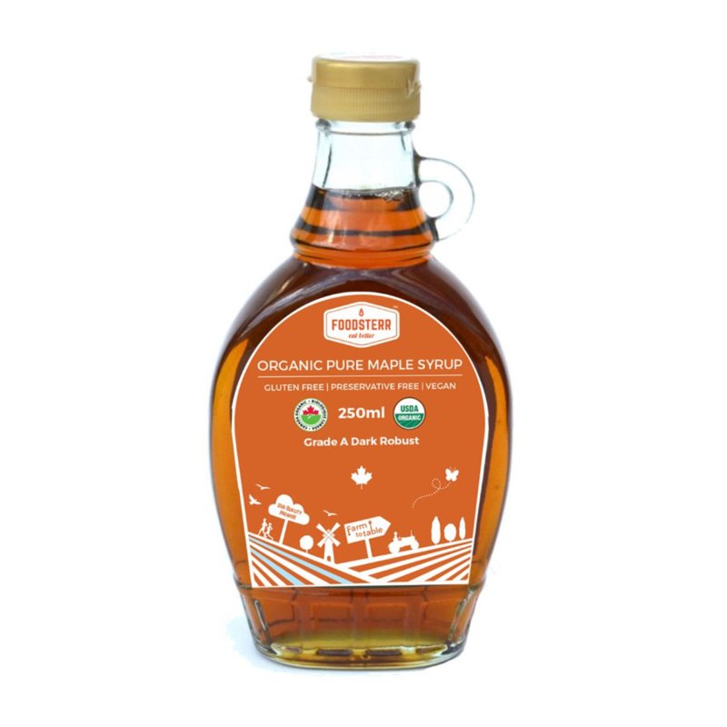Foodsterr Organic Dark Robust Maple Syrup