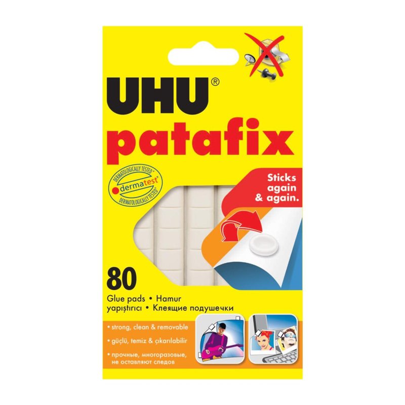 Uhu Patafix White Removable & Reuseable Adhesive Pads