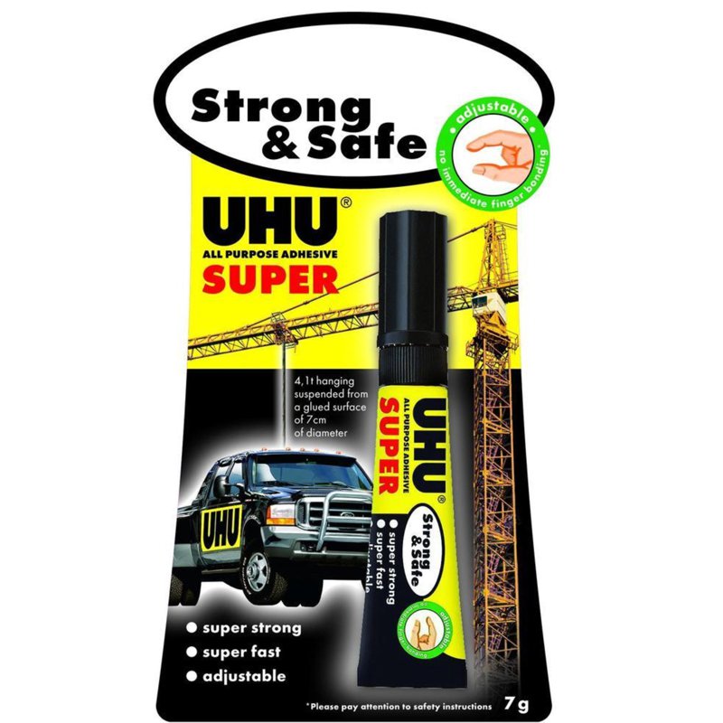Uhu All Purpose Adhesive Super Strong & Safe, Tube