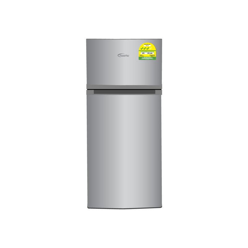 Powerpac 2 Door Fridge with Freezer - (PPF136NEW)