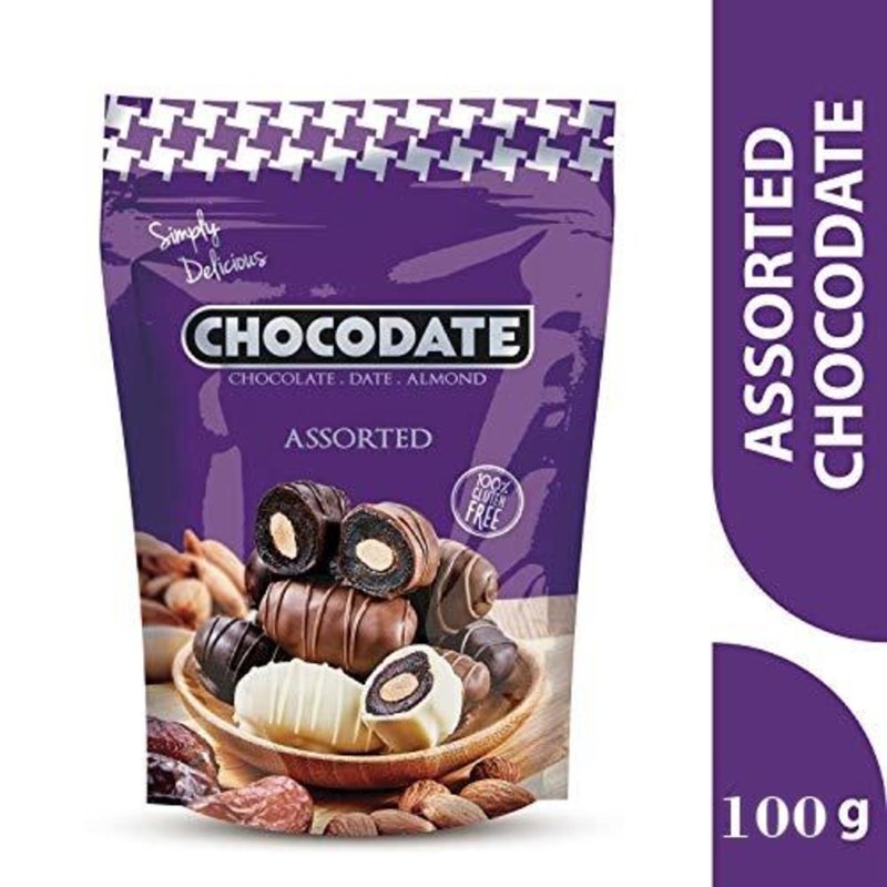 Chocodate Assortment of Chocodates with Almond 100 G