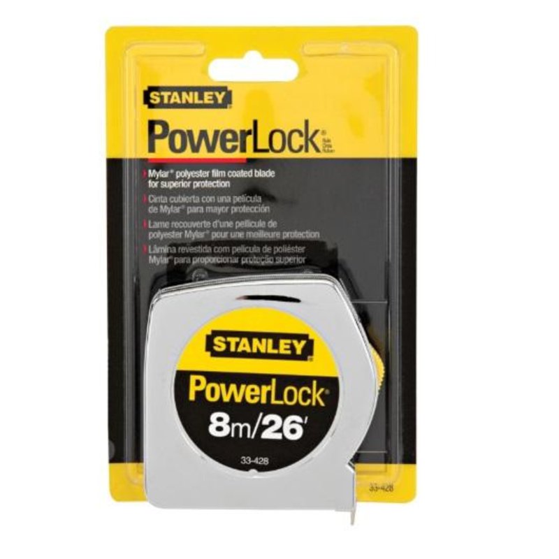 Stanley Powerlock Measuring Tape 8M/26' 1 S
