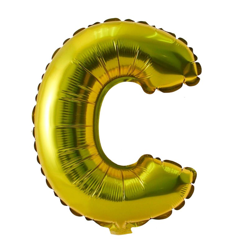 Partyforte Alphabet Balloon - C Gold (40 Inch) 1 S