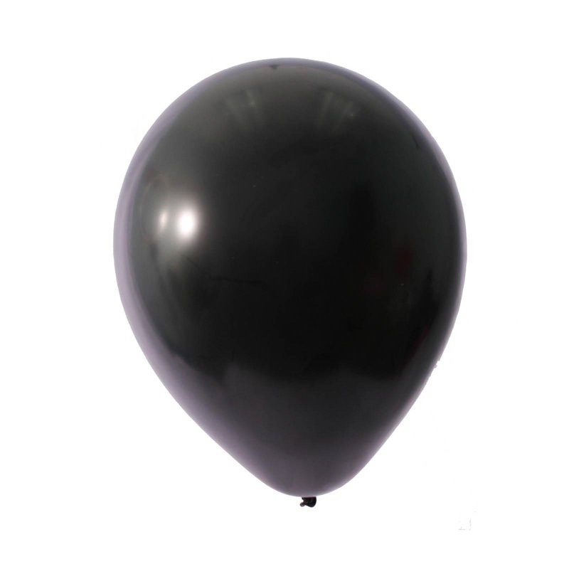 Partyforte 12" Black Standard Balloon 100S