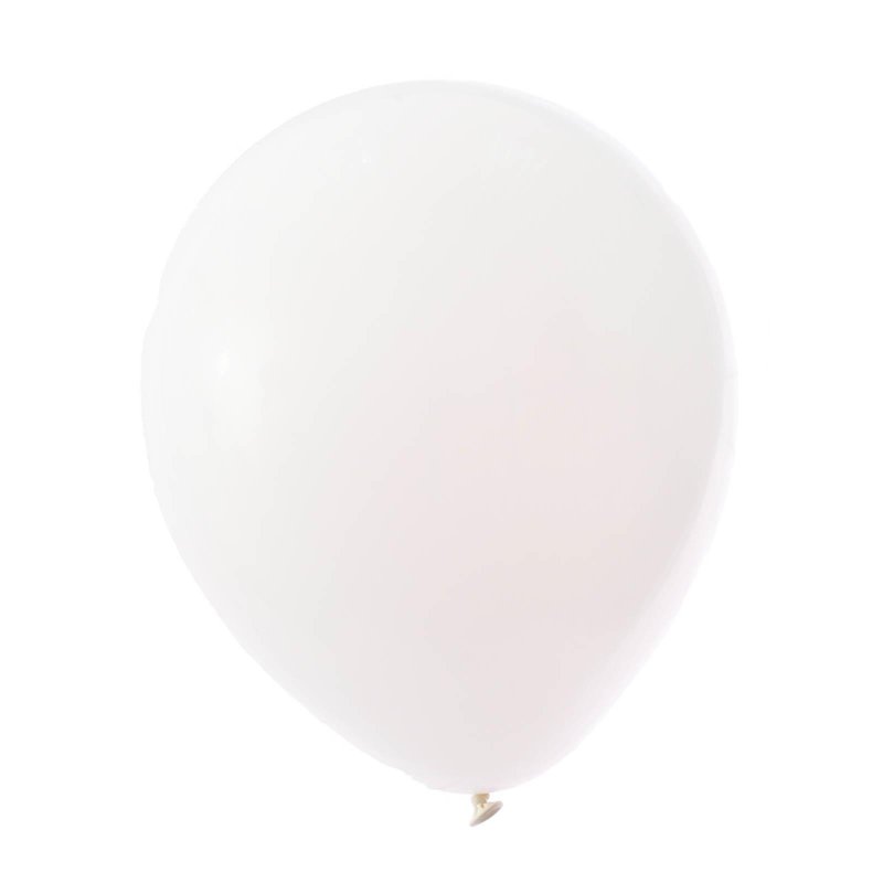 Partyforte 12" White Standard Balloon 100S
