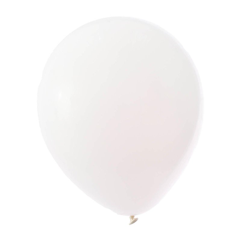 Partyforte 12" White Standard Balloon 20S