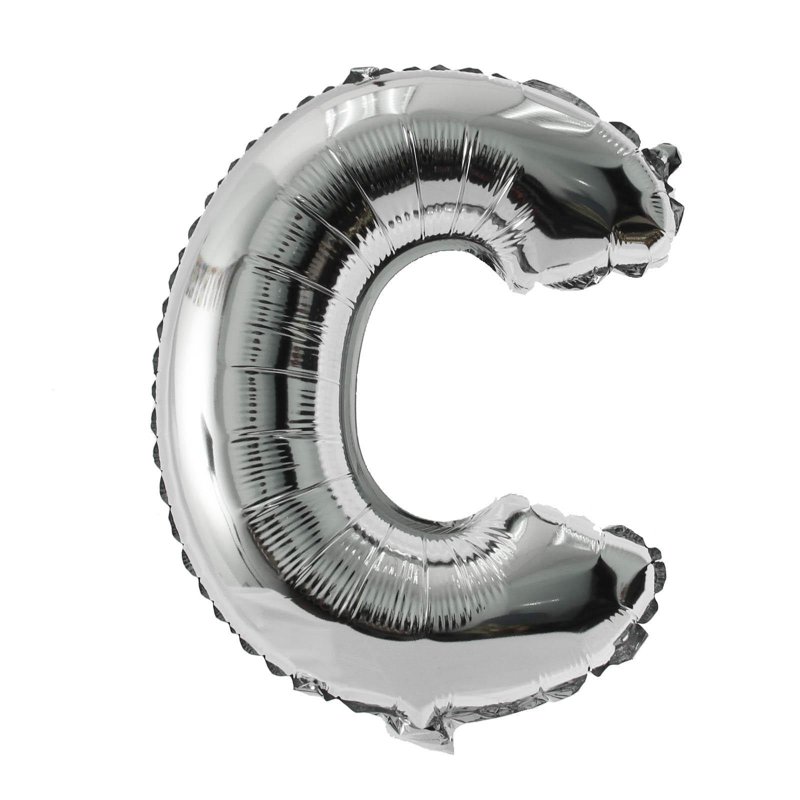 Partyforte Alphabet Balloon - C Silver (40 Inch) 1 S