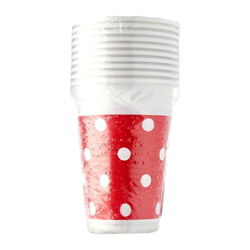 Disney Procos Red Polka Dots Plastic Cup 8 S