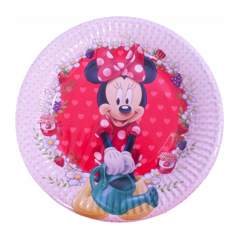 Procos 20cm Minnie Jam Packed With Love Paper Plates 8 S
