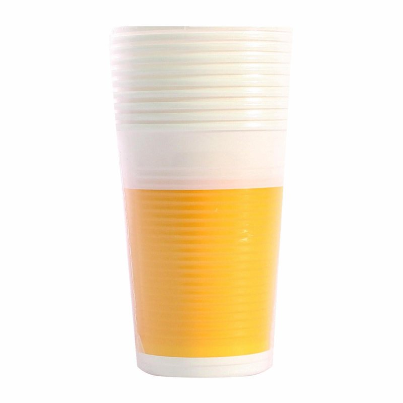 Procos 200cc Decorata Yellow Plastic Cups 10 S