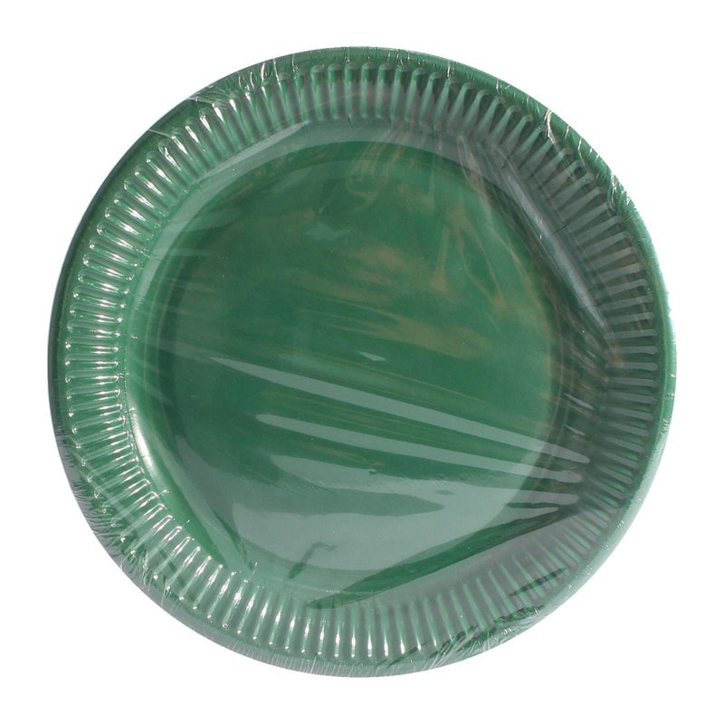 Procos Decorata Green 23 cm Paper Plates 10 S
