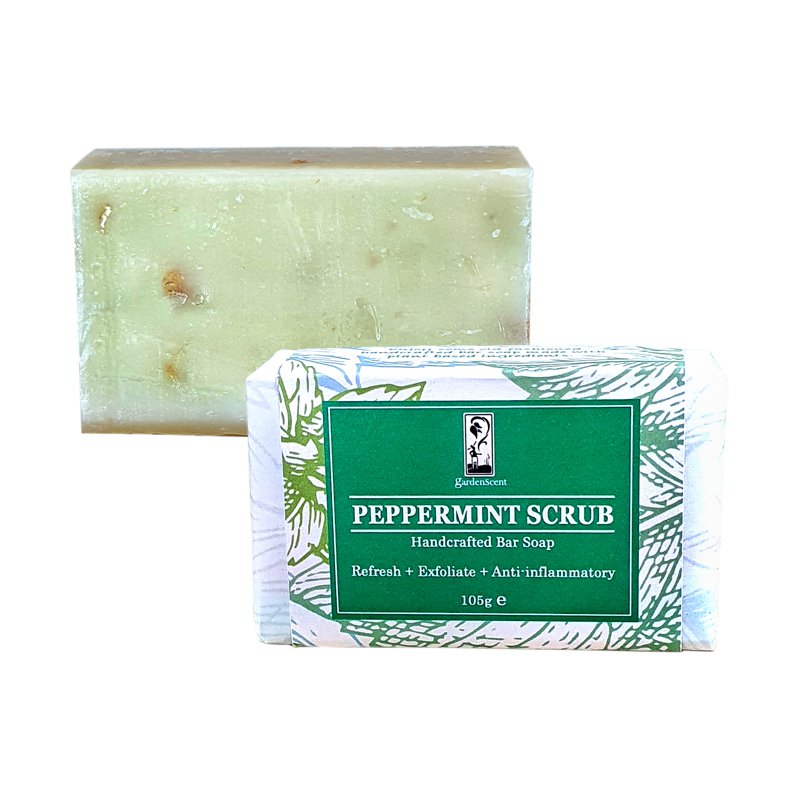 GardenScent Peppermint Bar Soap for Oily & Acne-Prone Skin