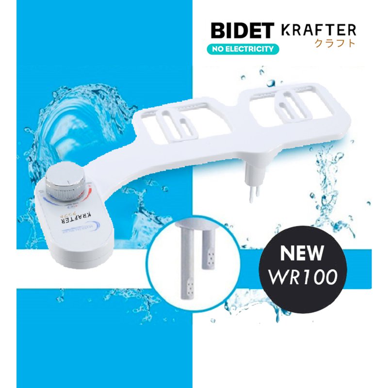 Krafter Fresh Water Bidet Spray Non-Electric Toilet Set