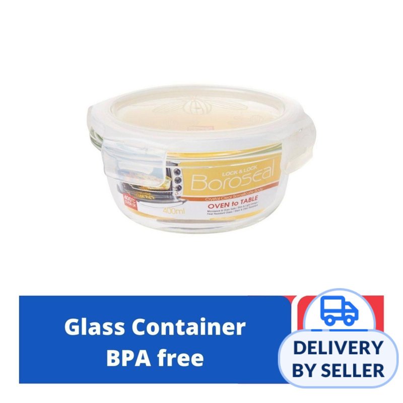 Lock&Lock Clear Glass Food Container Round