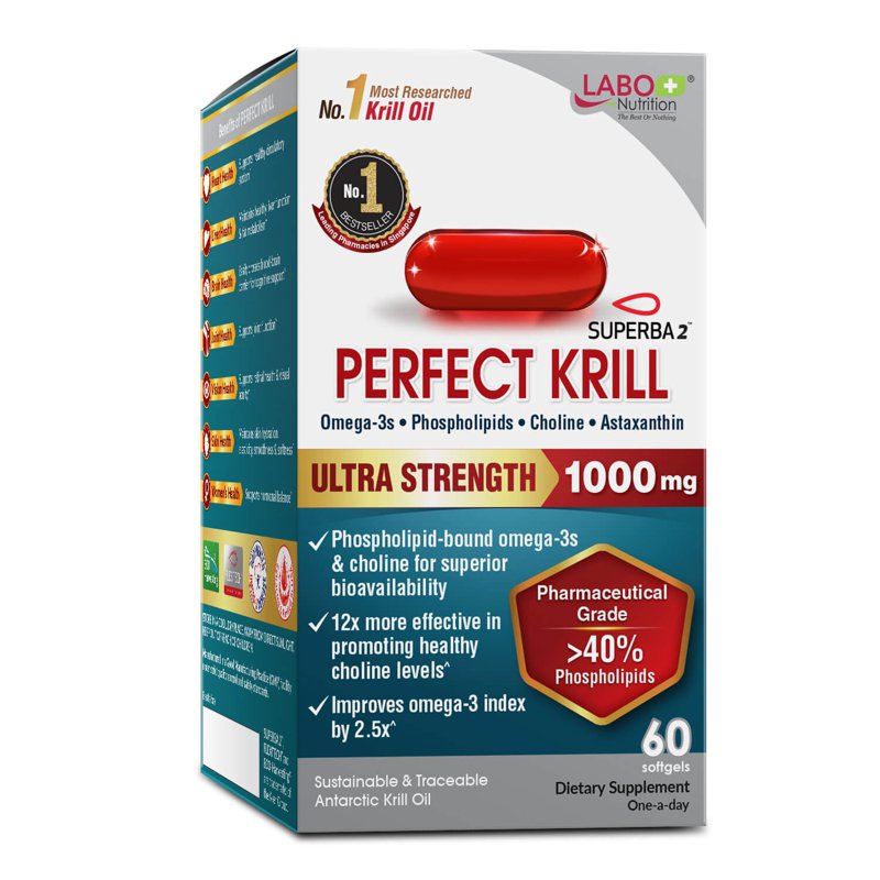 LABO Nutrition Perfect Krill - Purest 1000mg Krill Oil 60 S