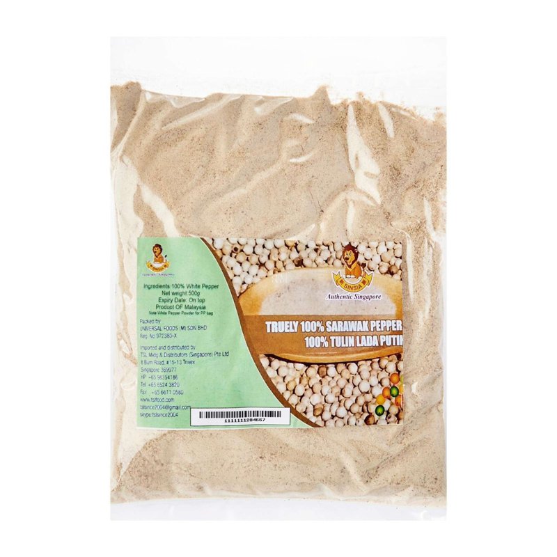 Sinsia White Pepper Powder(Packed in bag) 16 X