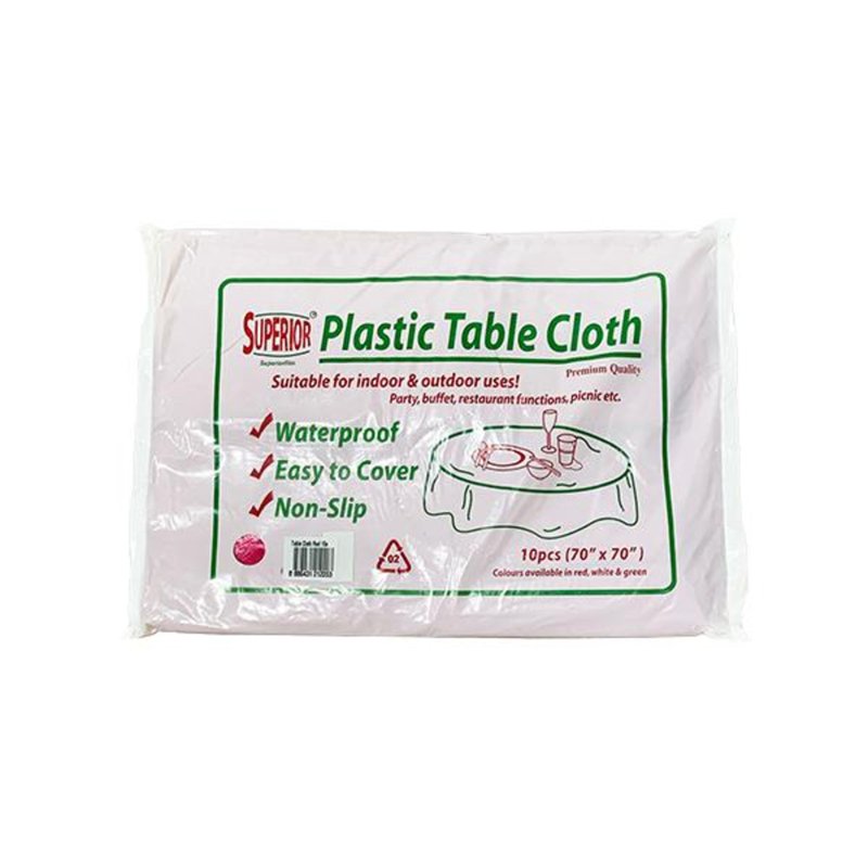 No Brand Table Cloth Red 70" x 70" x